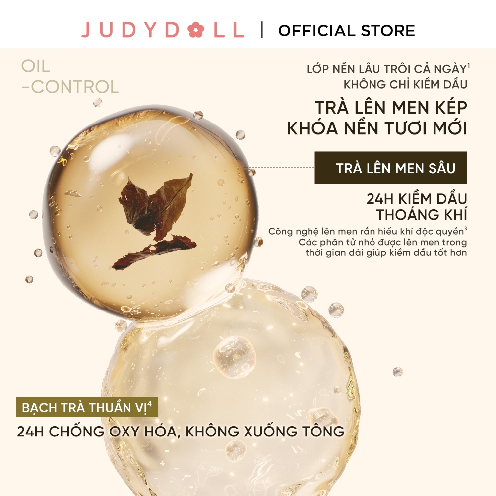 [NEW 2.0] JUDYDOLL Phấn Nước Long Wearing Cushion Che Phủ Tiệp da Tự nhiên Kiềm Dầu Lâu Trôi 14g