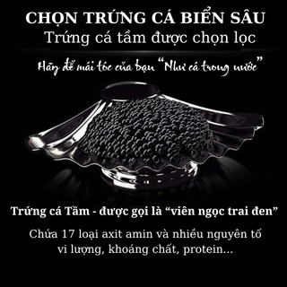Kem ủ tóc trứng cá tầm HUNMUI 500g - Hỗ trợ phục hồi tóc hư tổn, khô xơ, chẻ ngọn, mềm mượt bóng khoẻ