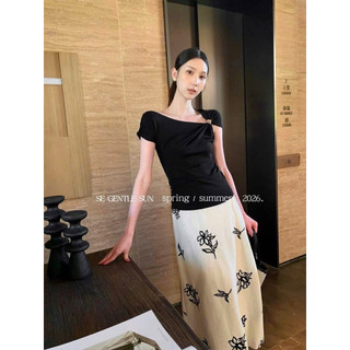 QCL1 9128 Áo lệch vai phối khoen nhún eo mới về siêu hot siêu xinh chuẩn WGWE xịn sò