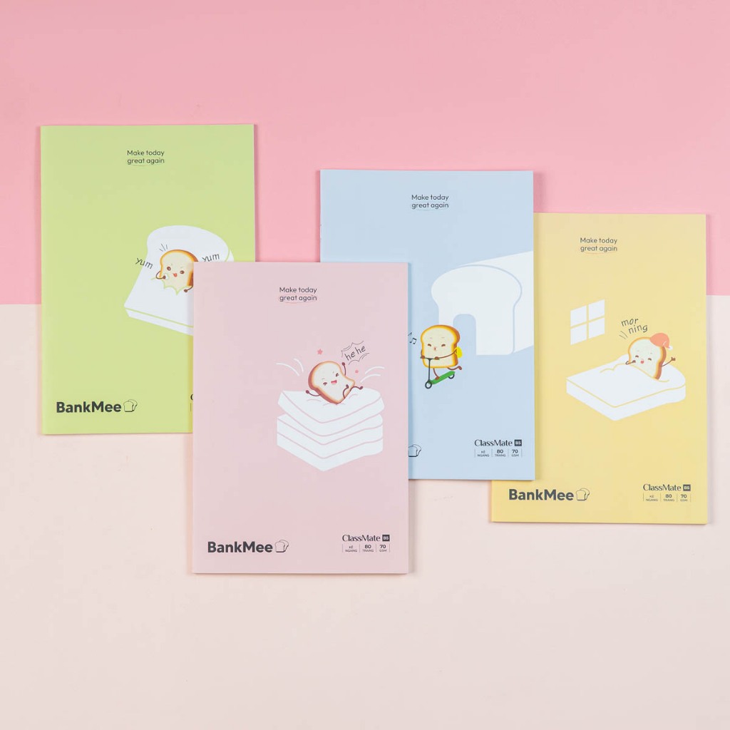 Vở Kẻ Ngang B5 Classmate Tập Sinh Viên BankMee 80 Trang, 70gsm Vở Viết Bài, Ghi Chép Cho Học Sinh Sinh Viên NB5-08-0341