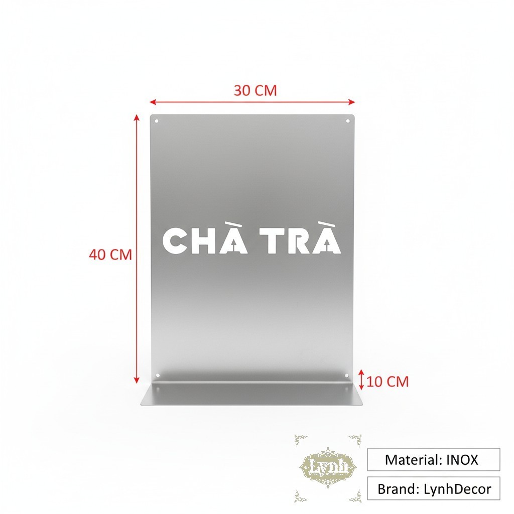 KỆ INOX TREO TƯỜNG ĐỂ CAFE,TRÀ SỮA CHỤP ẢNH SẢN PHẨM – Lynhdecor miễn phí cắt tên theo yêu cầu