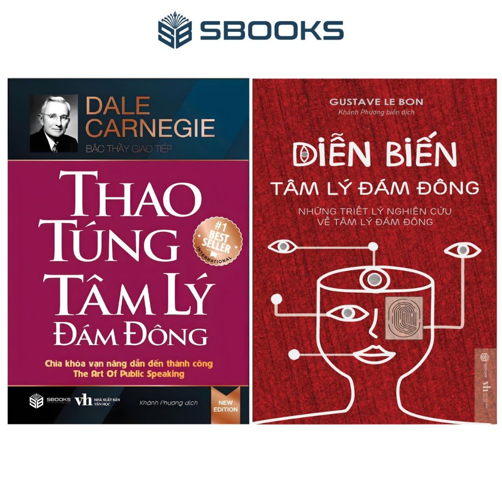 Sách - Combo 2 Cuốn: Thao Túng Tâm Lý Đám Đông + Diễn Biến Tâm Lý Đám Đông - SBOOKS
