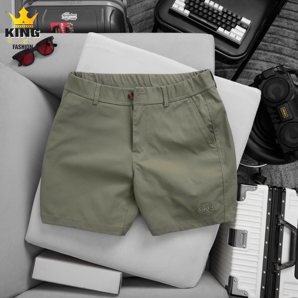 [ DEAL MỞ BÁN ] Quần short lưng thun KING FASHION cotton, thiết kế form trên gối trẻ trung năng động