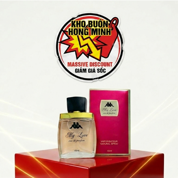 Nước Hoa Nữ MY LOVE Lưu Hương Lâu, Mùi Tự Nhiên, NGọt Ngào, Quyến Rũ 45ml