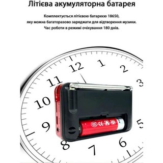 Loa FM có bluetooth kiêm máy thu âm BANNIXING D-66 khe thẻ nhớ/ USB / Tai nghe - dùng pin sạc 18650