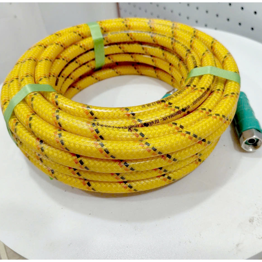 Dây Xịt Áp Lực 3 lớp Oshima No.1 8.5mm x 30m, Áp lực tối đa 280kg - Đầu Nối Nhanh - 1 đổi 1 12 tháng