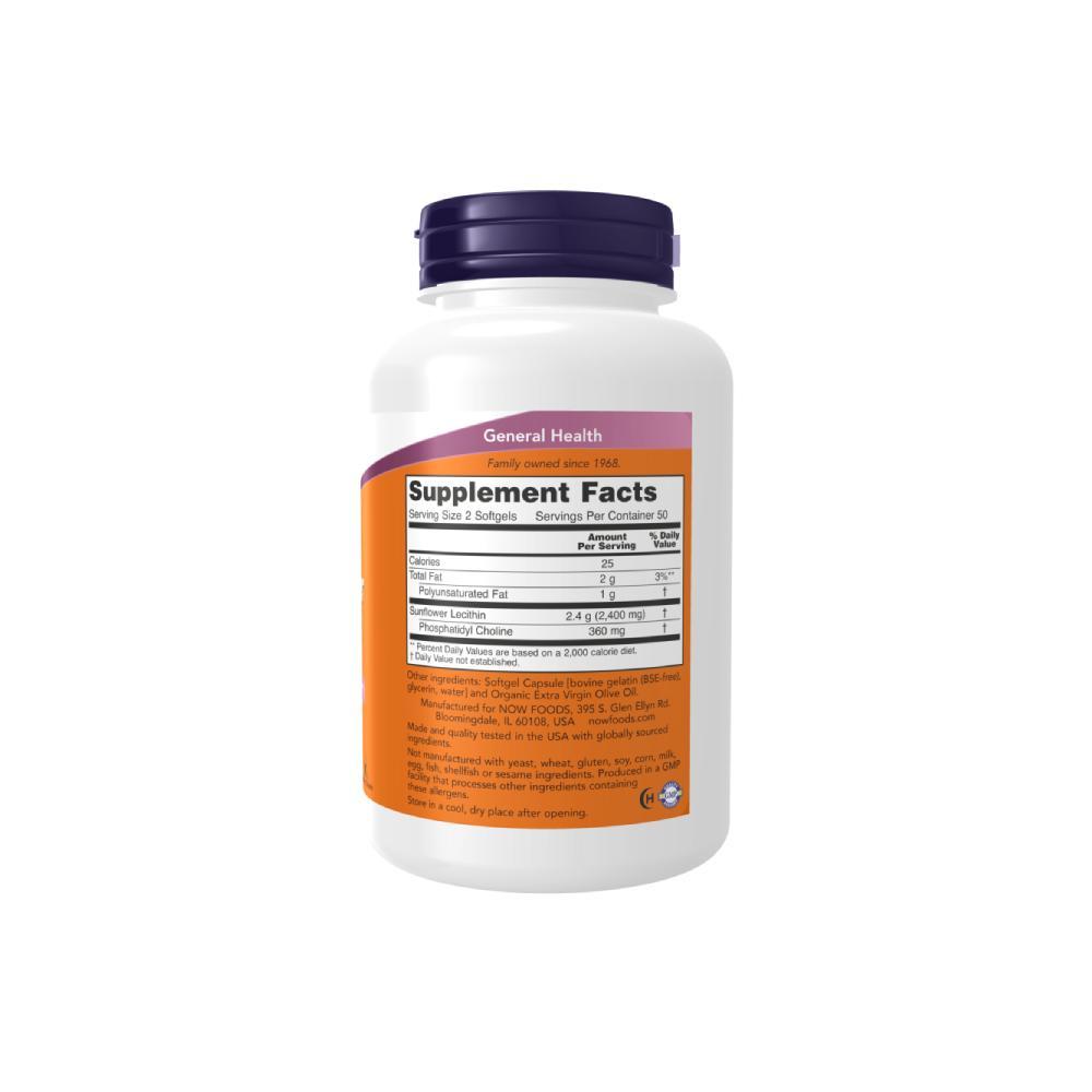 Viên Chống Lão Hóa & Chống Tắc Tia Sữa Cho Mẹ Hãng NOW Sunflower Lecithin 1200mg