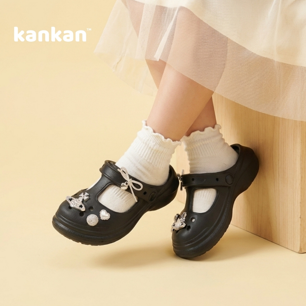 Sandal Bé Gái KanKanStore Dép Quai Hậu Bé Gái Xăng Đan Kèm Sticker KA138