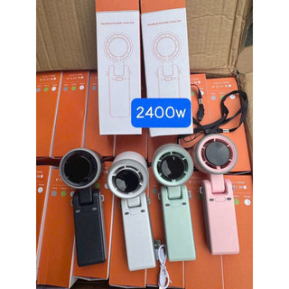 Quạt cầm tay mini di động 5 tốc độ gió 180 Độ xoay gấp gọn siêu mạnh có thể sạc có dây đeo cổ 🌸🌸🌸