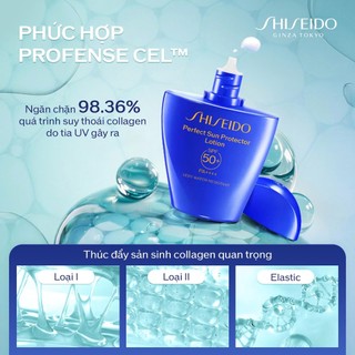 [Daily Hannah] Sữa chống nắng dưỡng da Shiseido GSC Perfect Sun Protector Lotion SPF50+ 50ml