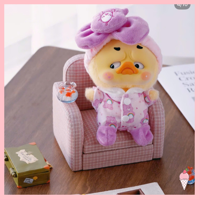 [Hỏa tốc HCM] Hộp mù móc khóa gấu bông Care Bears x Upset Duck Be Rainbow Duck V5 chính hãng