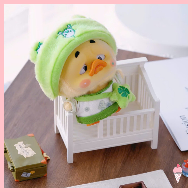 [Hỏa tốc HCM] Hộp mù móc khóa gấu bông Care Bears x Upset Duck Be Rainbow Duck V5 chính hãng