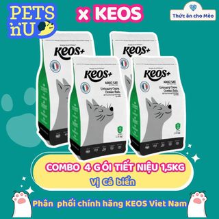 [PP CHÍNH HÃNG] [TIẾT KIỆM] COMBO 4 TÚI Hạt Keos cho mèo mọi lứa tuổi. (1.5kg) – KM SỐC! LÊN ĐƠN LÀ CÓ QUÀ