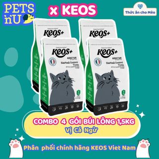 [PP CHÍNH HÃNG] [TIẾT KIỆM] COMBO 4 TÚI Hạt Keos cho mèo mọi lứa tuổi. (1.5kg) – KM SỐC! LÊN ĐƠN LÀ CÓ QUÀ