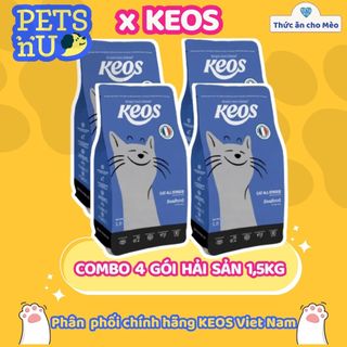 [PP CHÍNH HÃNG] [TIẾT KIỆM] COMBO 4 TÚI Hạt Keos cho mèo mọi lứa tuổi. (1.5kg) – KM SỐC! LÊN ĐƠN LÀ CÓ QUÀ