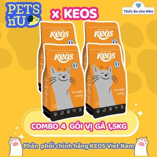 [PP CHÍNH HÃNG] [TIẾT KIỆM] COMBO 4 TÚI Hạt Keos cho mèo mọi lứa tuổi. (1.5kg) – KM SỐC! LÊN ĐƠN LÀ CÓ QUÀ
