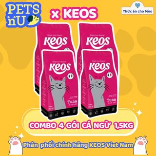 [PP CHÍNH HÃNG] [TIẾT KIỆM] COMBO 4 TÚI Hạt Keos cho mèo mọi lứa tuổi. (1.5kg) – KM SỐC! LÊN ĐƠN LÀ CÓ QUÀ