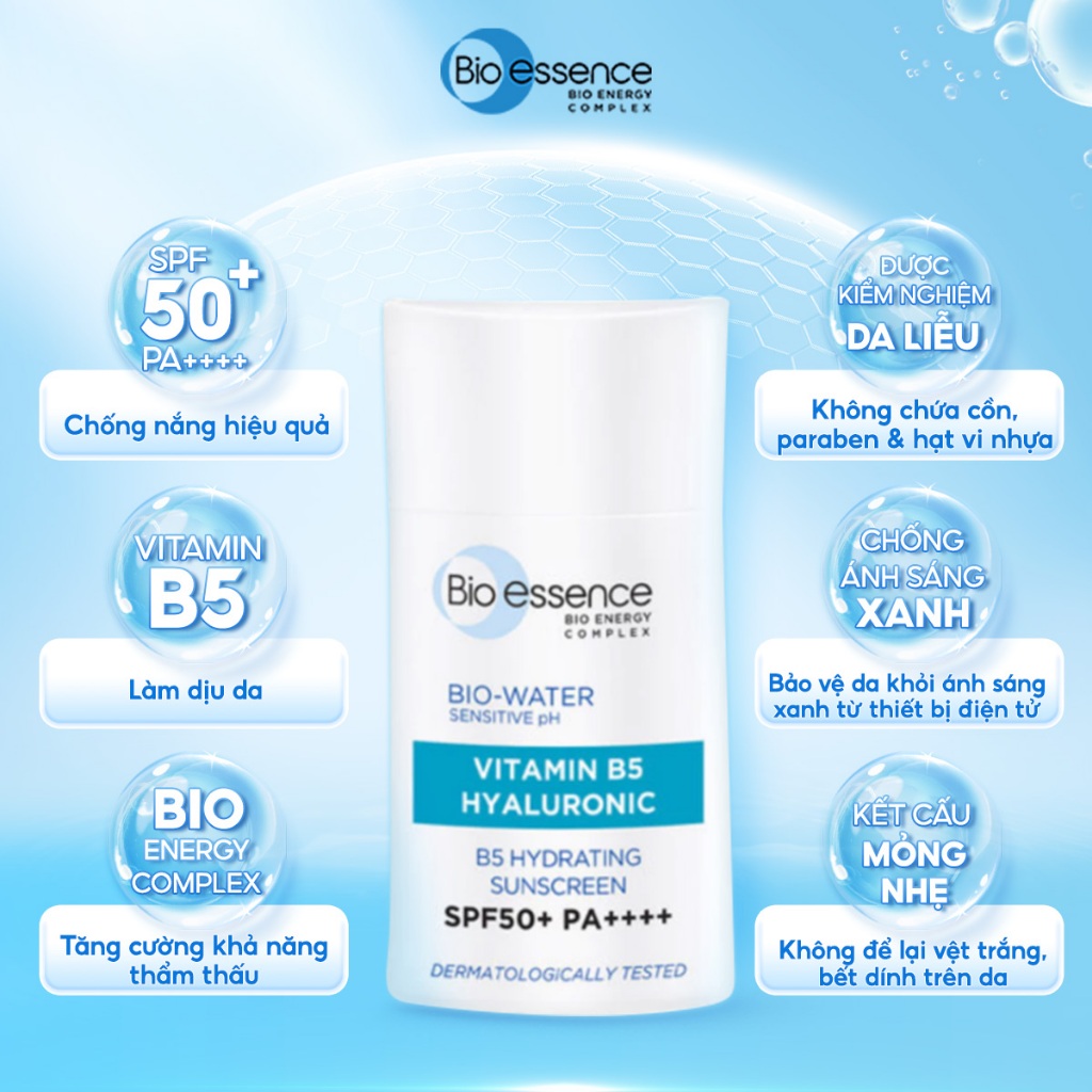 [COMBO HÈ VỀ] [TẶNG túi sữa tắm 200G] COMBO xịt khoáng dưỡng ẩm 100ml + Kem chống nắng 40ml Bio-Essence