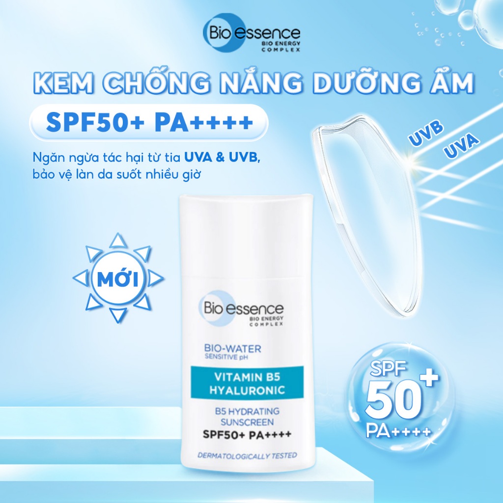 [COMBO HÈ VỀ] [TẶNG túi sữa tắm 200G] COMBO xịt khoáng dưỡng ẩm 100ml + Kem chống nắng 40ml Bio-Essence