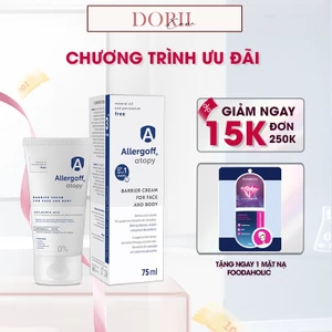Kem dưỡng ẩm dịu ngứa Allergoff Barrier Cream For Face & Body- Tuýp 75ml tặng mặt nạ
