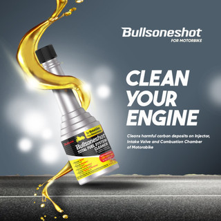 Làm sạch kim Phun Buồng Đốt Xe Máy Bullsoneshot 3 trong 1 cho xe máy  Sạch Động Cơ, tiết kiệm nhiên liệu ,bớt khói
