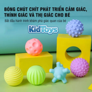 Bóng giác quan KidToys cho bé – đồ chơi đa giác quan phát triển xúc giác thị giác thính giác
