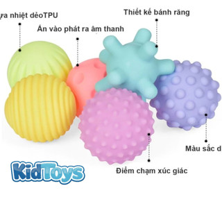 Bóng giác quan KidToys cho bé – đồ chơi đa giác quan phát triển xúc giác thị giác thính giác