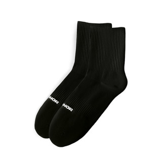 Vớ cổ cao nam nữ trắng đen, Cotton tự nhiên thoáng khí, kháng khuẩn ngăn mùi - POLOMANOR