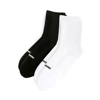 Vớ cổ cao nam nữ trắng đen, Cotton tự nhiên thoáng khí, kháng khuẩn ngăn mùi - POLOMANOR