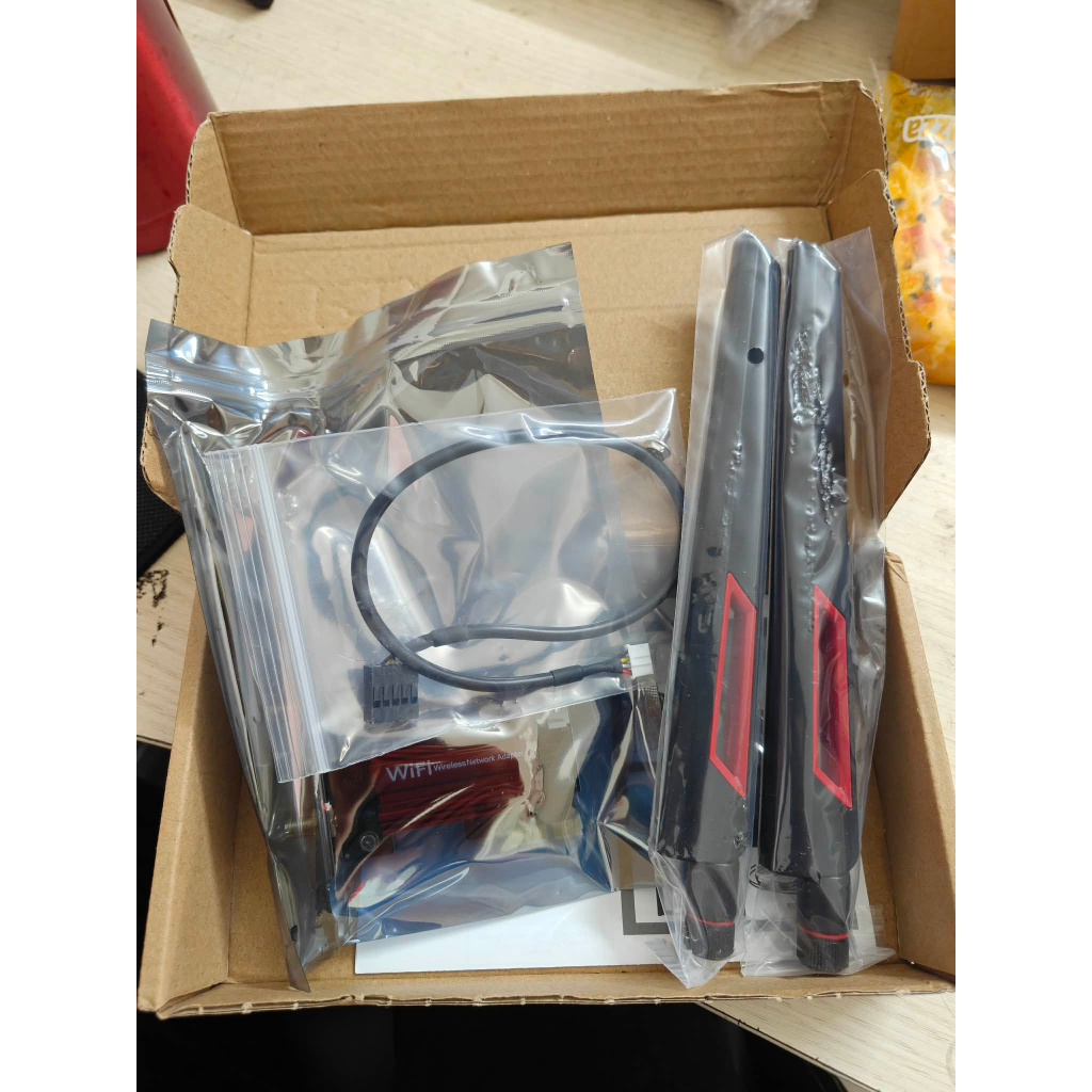 Nguyên bộ card wifi và bluetooth lắp khe PCIE cho PC angten 10dbi cực ...