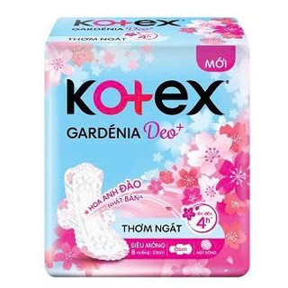 [COMBO 4 GÓI] Băng Vệ Sinh Kotex Gardenia Deo+ SMC 23cm 20 Miếng Hoa Anh Đào - Lucie's Mom