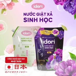 Túi nước giặt xả 5in1 IDORI/ Túi 2kg Hương Cỏ hoa/Nước hoa làm sạch vết bẩn,lưu hương bền lâu
