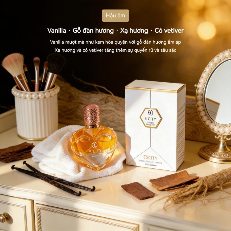 Nước Hoa Nữ 5 City Hương Hoa Quý Phái, Lưu Hương Lâu, Dành Cho Nữ Công Sở Thanh Lịch, Cao Cấp Hot Trend