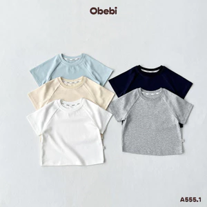 Áo Thun Obebi Thời Trang Hè Mềm Mại Mát Mẻ Cho Bé Trai Bé Gái từ 8kg - 22kg A555.1