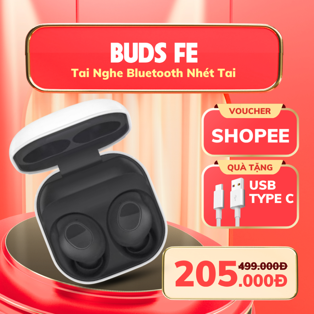 Tai nghe không dây Buds2 Pro Điều khiển cảm ứng Tai nghe Buds Fe Tai nghe chơi game Bluetooth chống nước ﻿Công tắc Hall