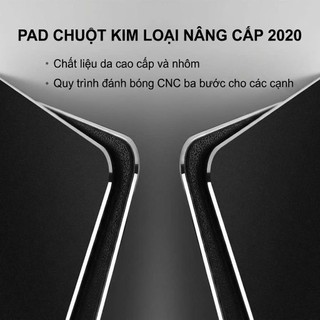 Tấm Lót Chuột Nhôm Cao Cấp Kích Thước 18x22cm - Di Chuôt Chính Xác, Chống Nước, Chống Trầy