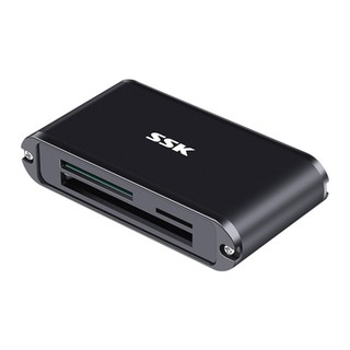Đầu đọc thẻ nhớ đa năng SSK SCRM630 USB 3.0 - đọc thẻ TF/SD/CF (Đen) - Phụ Kiện Nhất Tín
