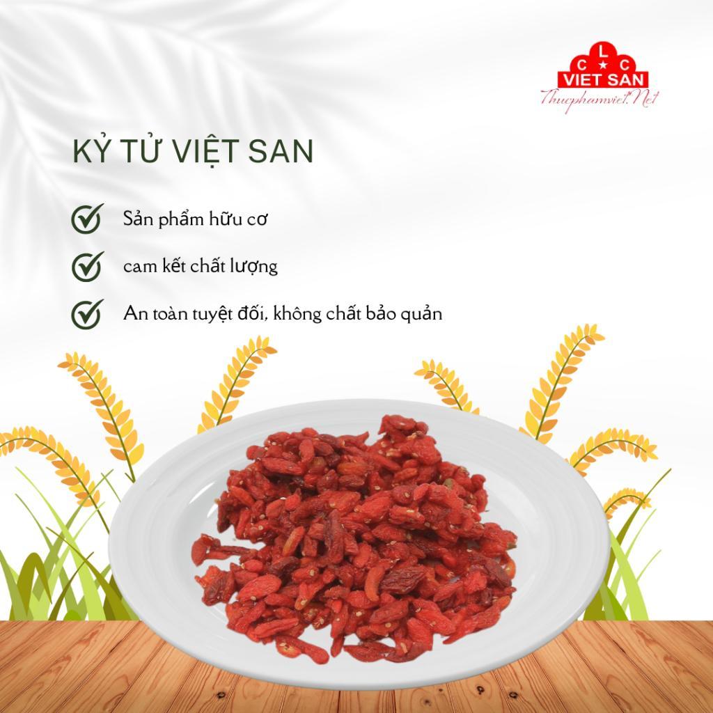 Kỷ Tử Đỏ Việt San 150g - Kỷ Tử Khô Hạt To Mọng Sấy Khô Tự Nhiên Bồi Bổ Sức Khỏe