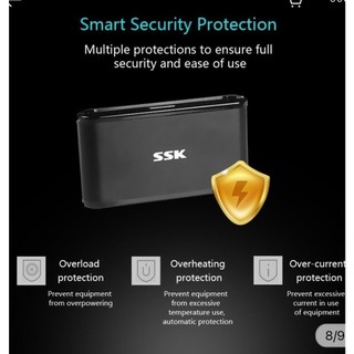 Đầu đọc thẻ nhớ đa năng SSK SCRM630 USB 3.0 - đọc thẻ TF/SD/CF (Đen) - Phụ Kiện Nhất Tín
