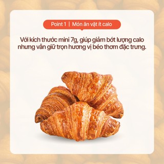 [HỎA TỐC HCM] Bánh Mini Croissant Đông Lạnh 7g Cobi Bread - Túi 50c/100c