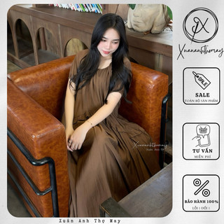 [ V4 ] Váy maxi bèo giữa tay chun - Xuananhthomay