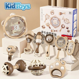 Đồ chơi lục lạc xúc xắc gặm nướu 10 món KidToys – đồ chơi giác quan cho bé sơ sinh