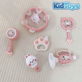 Đồ chơi lục lạc xúc xắc gặm nướu 10 món KidToys – đồ chơi giác quan cho bé sơ sinh