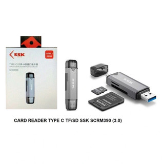 Đầu đọc thẻ nhớ đa năng SSK SCRM390 TypeC & USB 3.0 - đọc thẻ SD/TF Card (Xám) - Phụ Kiện Nhất Tín