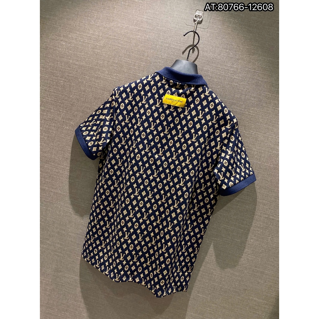 ÁO polo nam cổ tròn họa tiết tay ngắn phong cách trẻ trung chuẩn from