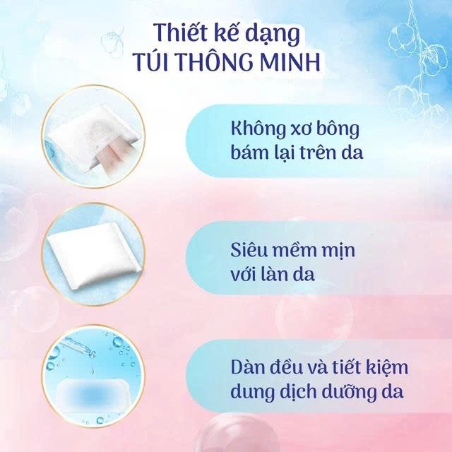 [HB GIFT] Bông trang điểm (bông tẩy trang) cao cấp Silcot 82 miếng