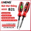 ANENG B21 Bút thử điện NCV 30-1000V cảm ứng không tiếp xúc 11 đầu vít thay thế pin sạc, màn hình số