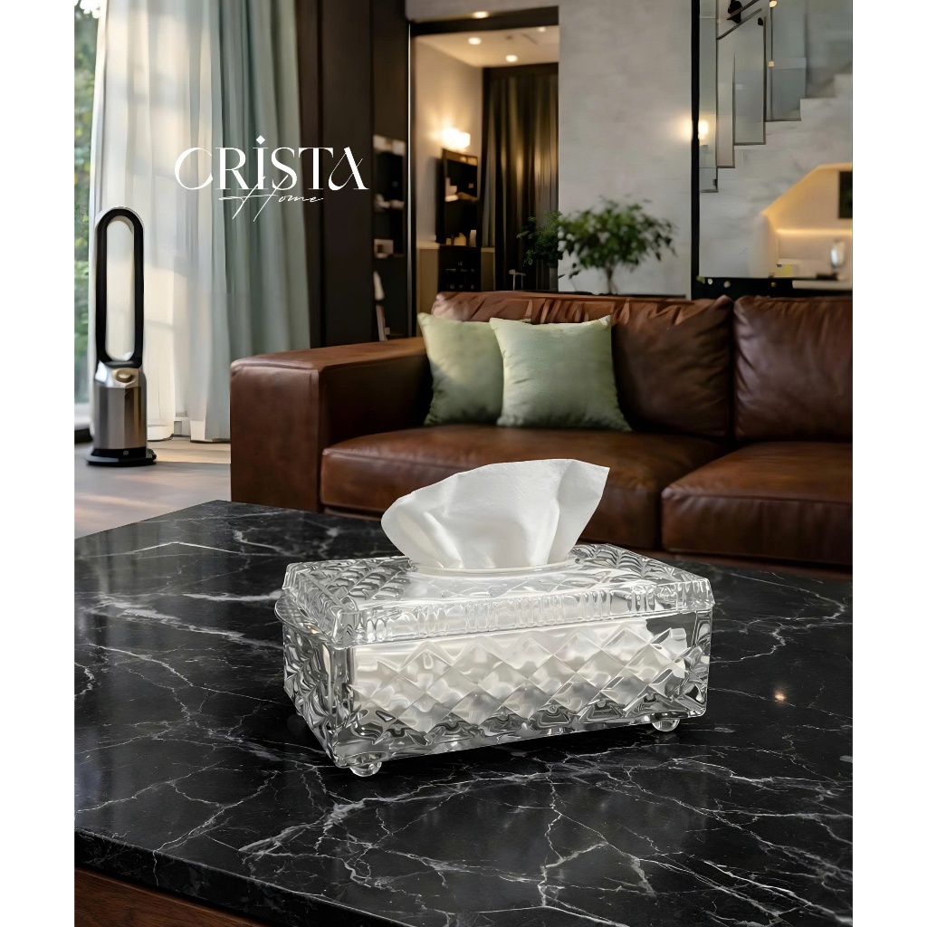 FULL BỘ VÂN LƯỚI TRẮNG THỦY TINH CAO CẤP - CRISTA HOME CHÍNH HÃNG