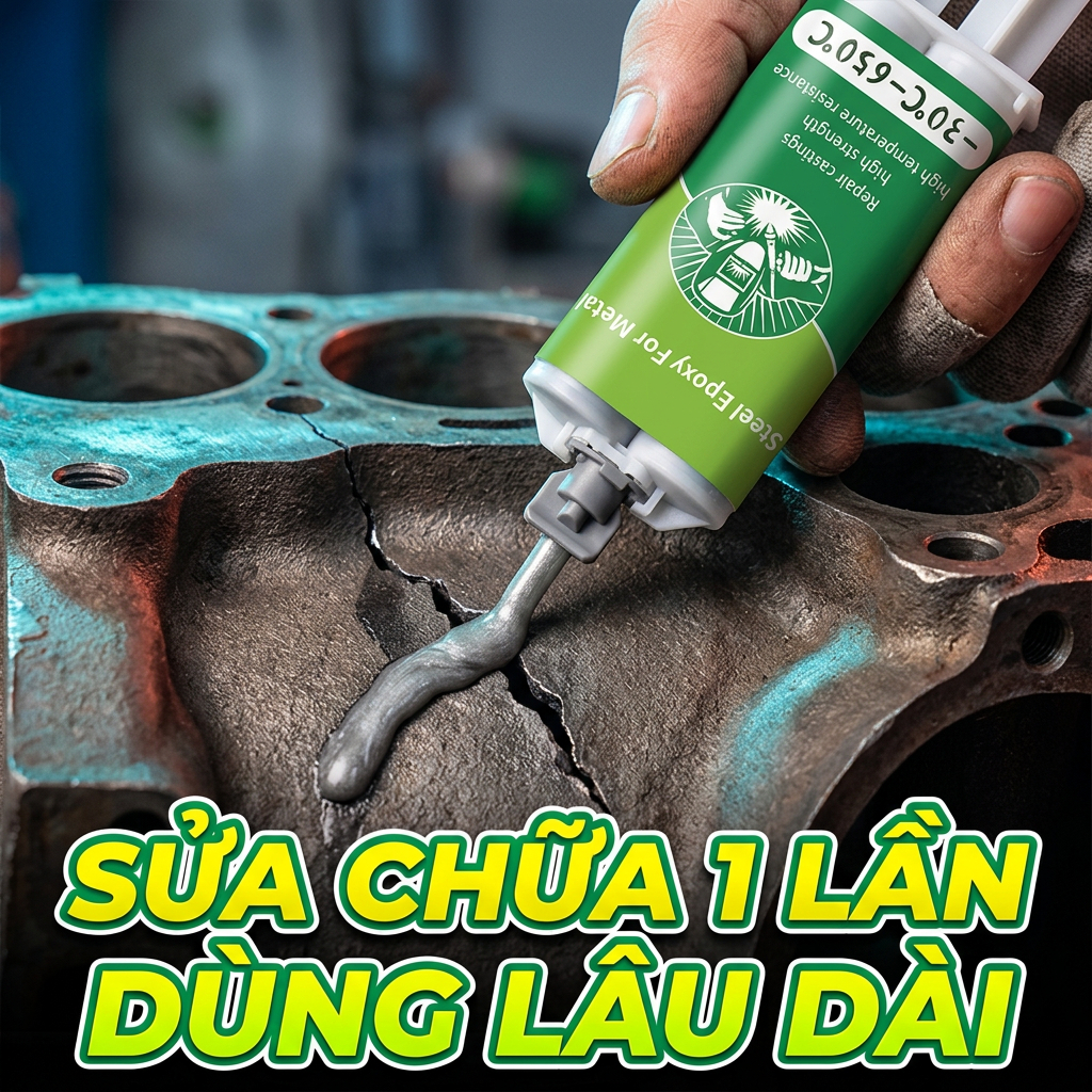 💪Keo Dán Thép A/B 1:1 – Sửa Kim Loại Hiệu Quả, Dán Gang, Nhôm, Inox