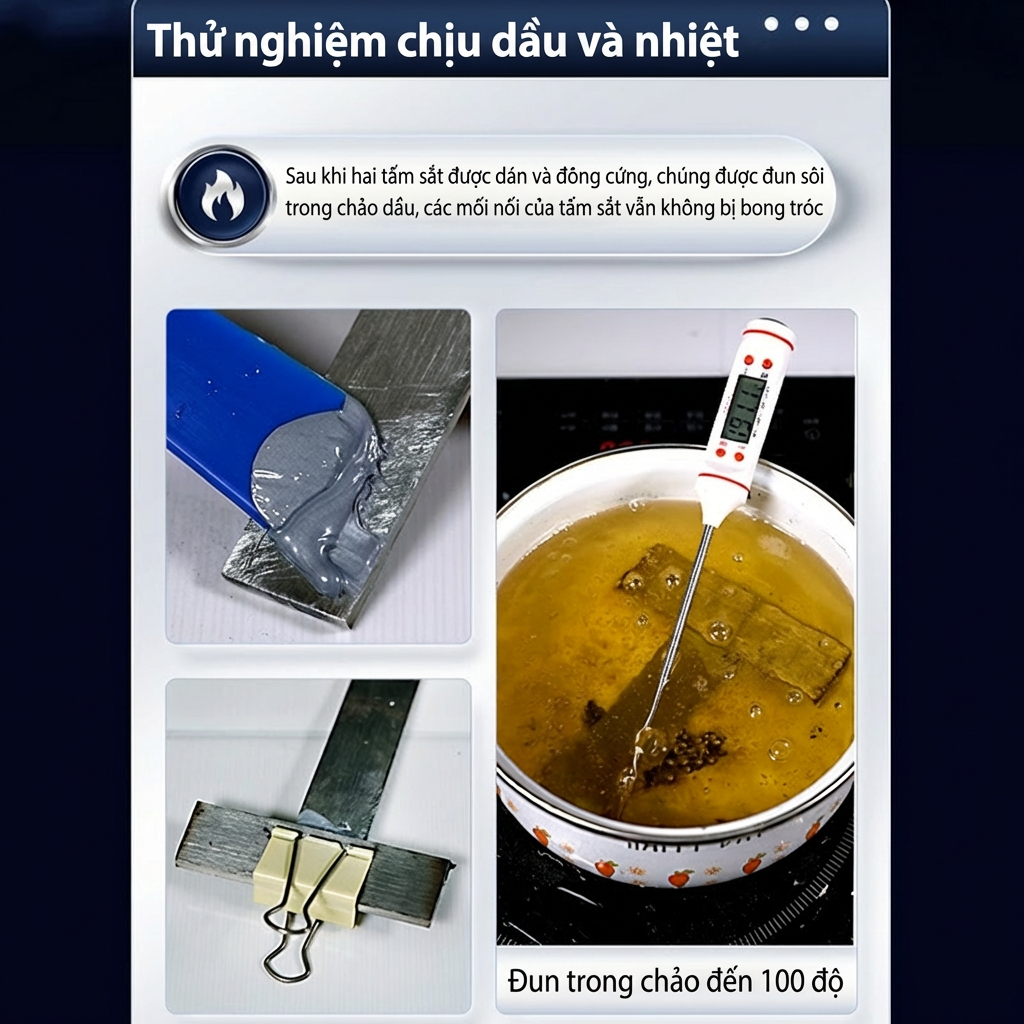 🔥Keo Sửa Kim Loại A/B 1:1 – Sửa Ống Gang, Nhôm, Inox Nhanh Chóng & Bền Chắc